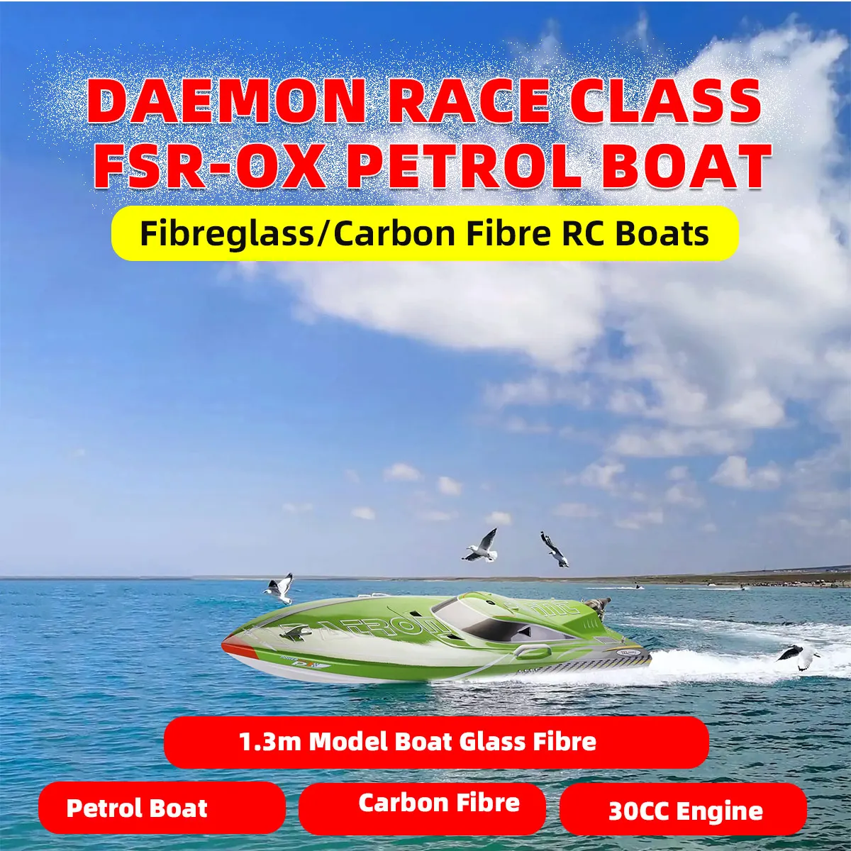 TFL RC boat carbon fiber Guardian 1317 competition class FSR-OX Gasoline boat model hull speedboat  Gasoline-powered