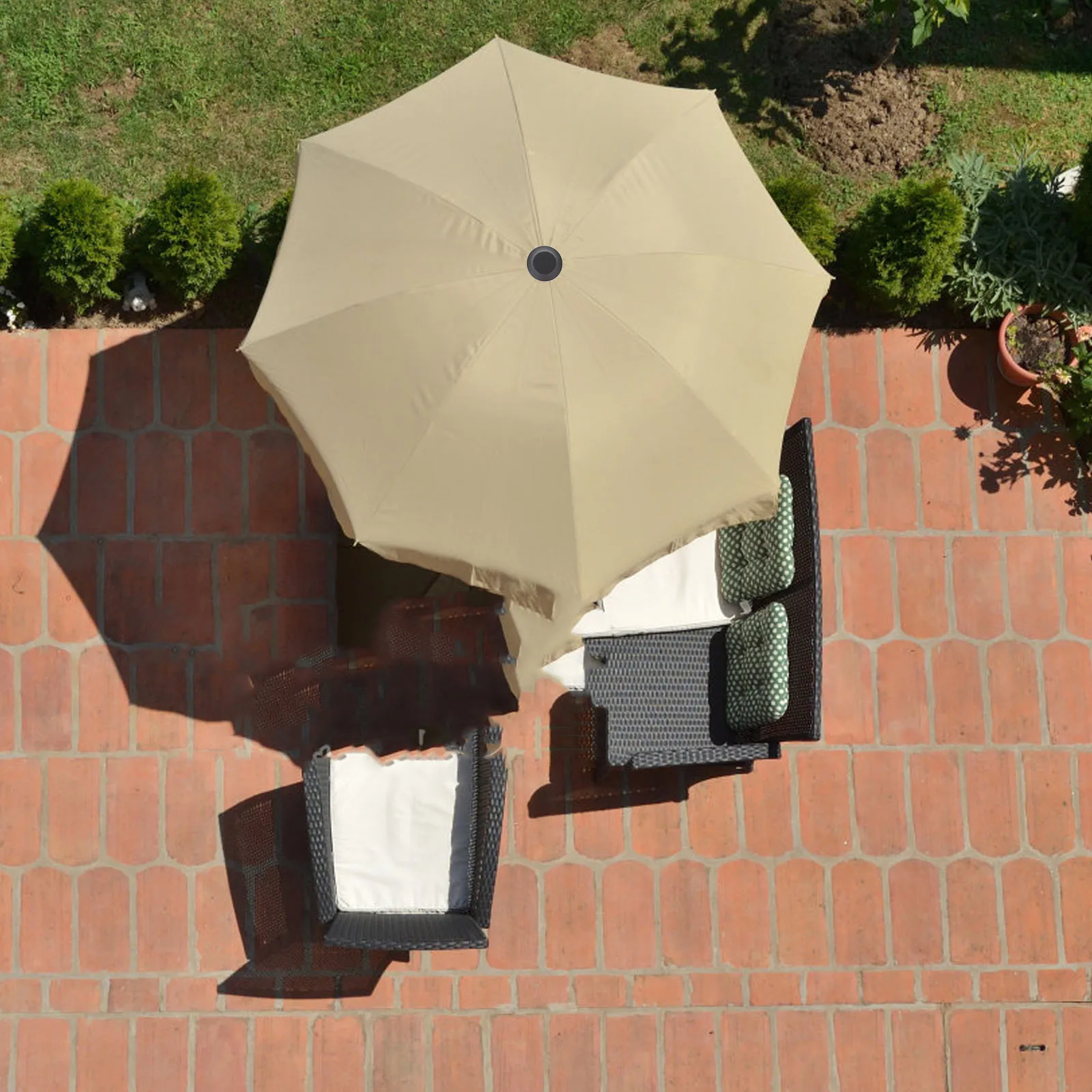 

2pcs Umbrella Cap Repair Accessories Outdoor Plastic Covers for Parasols Umbrella Replacement Tops Protector Tip Cover