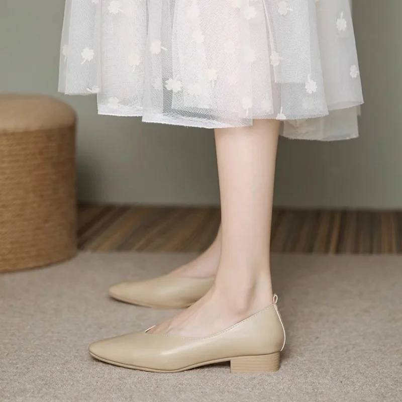 Chaussures plates à semelle souple pour femmes, décontractées et polyvalentes, à talons bas, Style Unique, printemps et automne, nouvelle collection