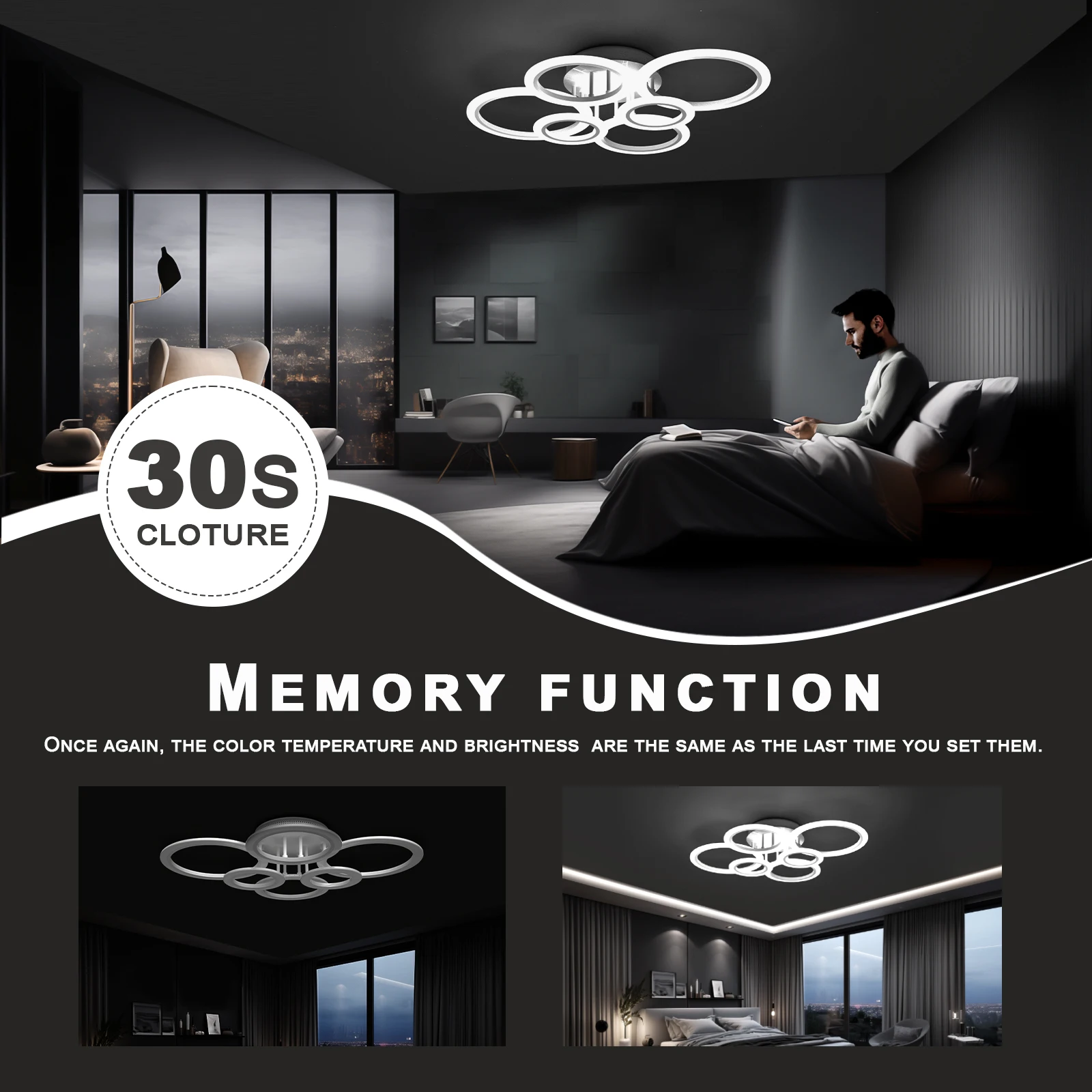 Modern Led Ceiling Light Ceiling Lamp Led Chandelier Suitable For Bedrooms Living Rooms Kitchen Dining Lighting Decor