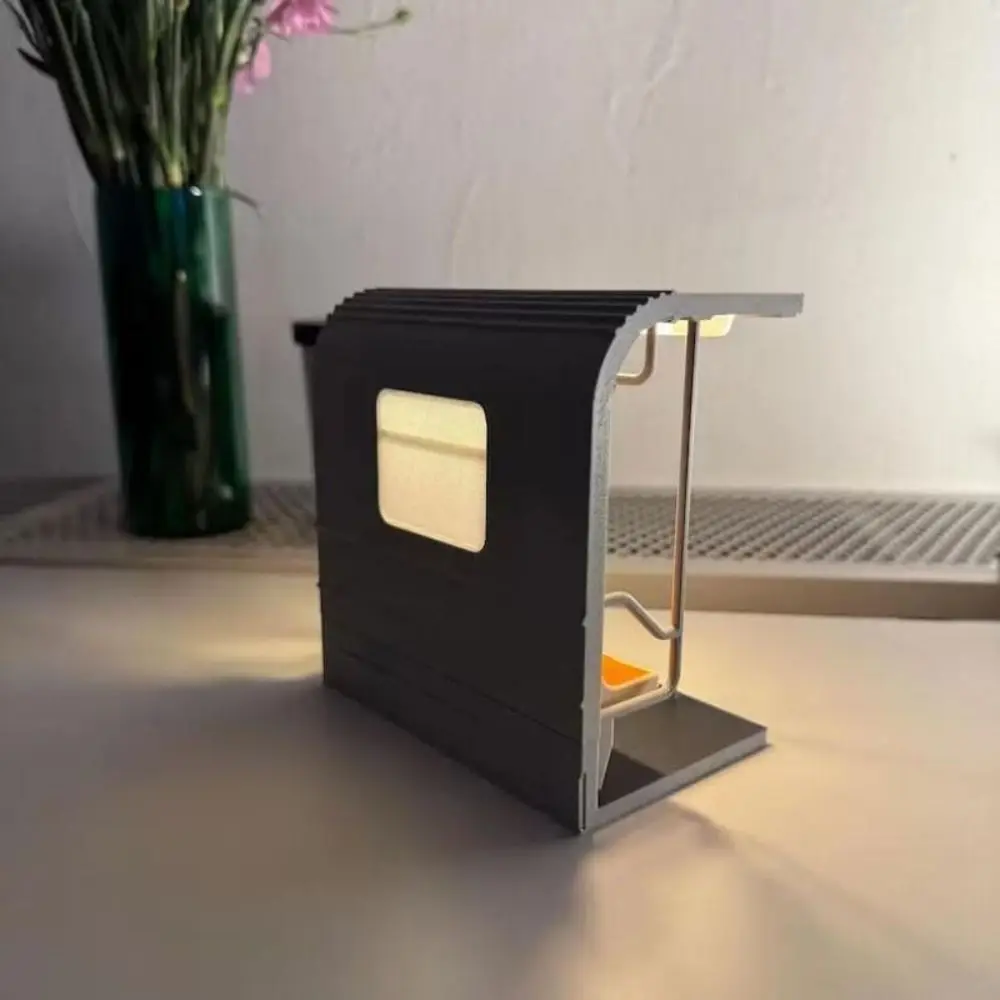 Retro Subway Train Lamp Mini Warm LED Light New York City Model Ambient Lighting Vintage Aesthetic Desk Decor
