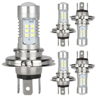 12V Headlight Conversion Kit 6000K 220W H4 9003 HB2 LED Headlight Bulb Super Bright High Low Beam IP67 Waterproof White Aluminum