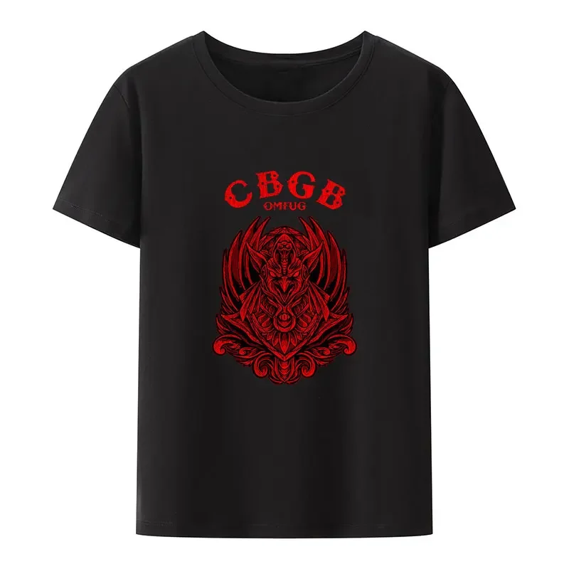 

Классическая футболка с принтом Cbgb Omfug, популярная футболка в стиле хип-хоп, повседневные топы в стиле панк-рок для концерта, креативная модная уличная одежда Y2K