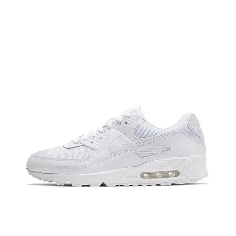 Nike Air Max 90 Sneakers Running Shoes Durable and Breathable Retro Waffen Shoes Forrest Gump Running Shoes Green/Grey