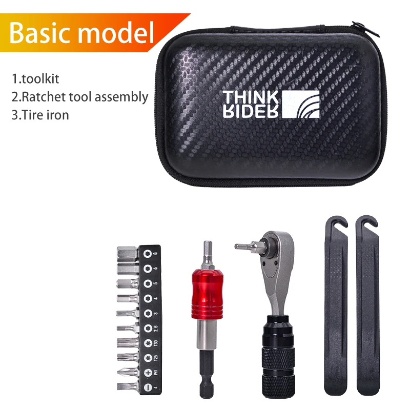 ThinkRider Fahrrad Tragbare Werkzeuge Reparatur Taschen Set Mehrzweck Fahrrad Toolkit MTB Rennrad Lagerung Kapsel Kit Radfahren