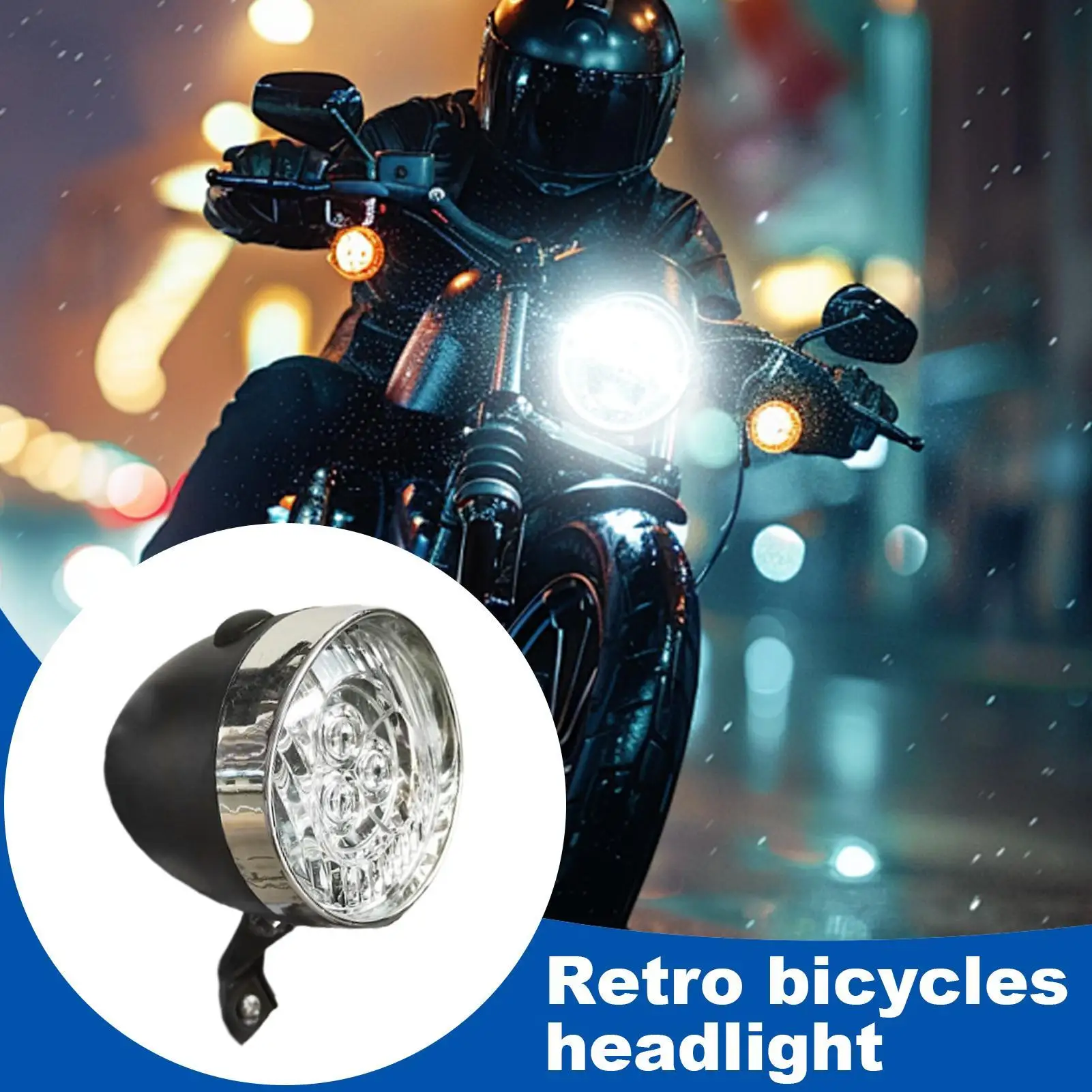 Bicycle Light Front 3 LED Super Bright Headlamp Waterproof Mountain Bike Light for Kids Boys Girls Men Women Adult Scooter