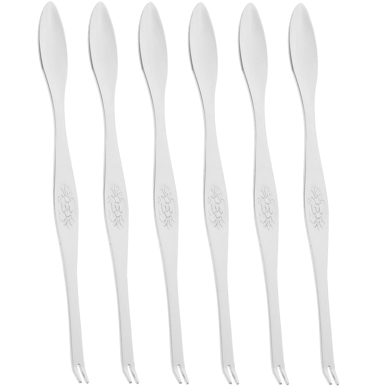 

6 Pcs Crab Meat Picker Stainless Steel Needle Tool Restaurant Utensils Seafood Fork Nut