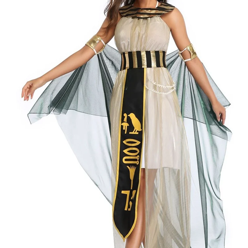 Novo Fsia de loween para Casais 2025, Traje de Deus, Fsia de Faraó, Fabricação Chinesa, Vestuário Étnico F ...