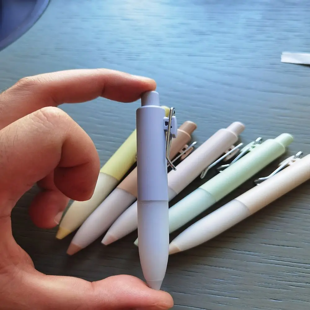 Canetas esferográficas Multi-Cores, Pequeno, Curto, Gordura, Secagem Rápida, Caneta Neutra, Caneta de Bolso, Papelaria, Escola, Escritório, Escrita Suprimentos