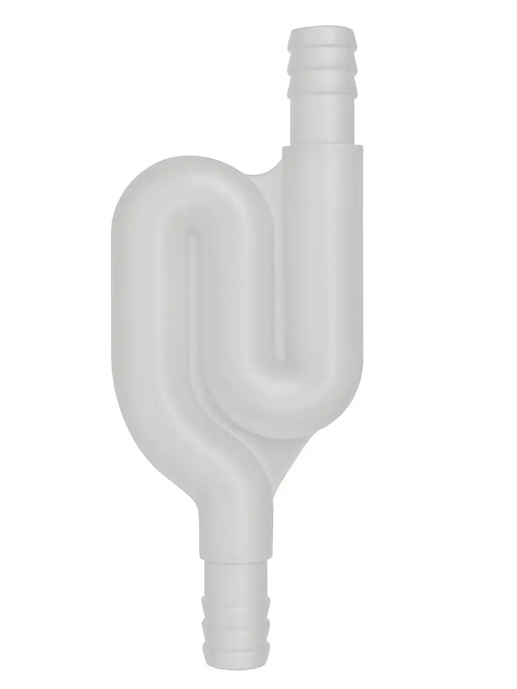 Air conditioner drain siphon 90°/180°, prevents odors & insects, easy install, fits 16 mm drain pipe