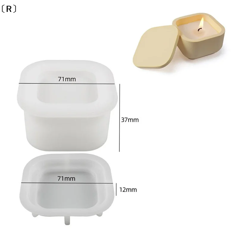 〔R〕1set DIY Candle Jar Silicon - Candle Making Jars With Lids ulasan dan harga