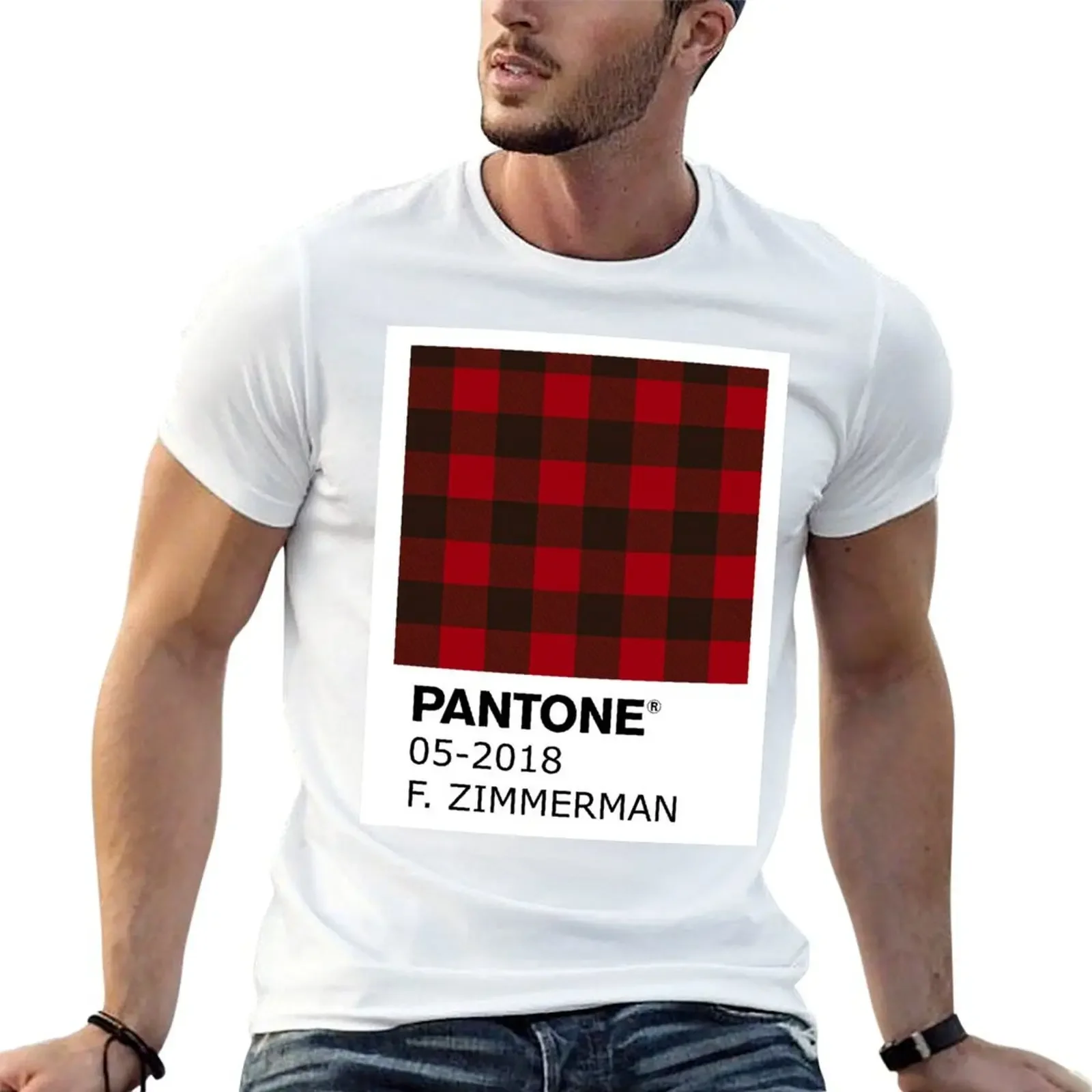 Flip Zimmerman Pattern Swatch (With Background) T-Shirt Blouse anime clothes anime t shirts black t shirts for men