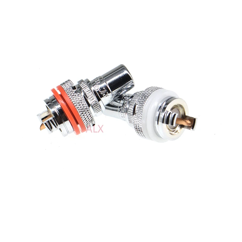 2pcs 805 2.5 Ag Female Rca Jack Socket Connector Silver Plated
