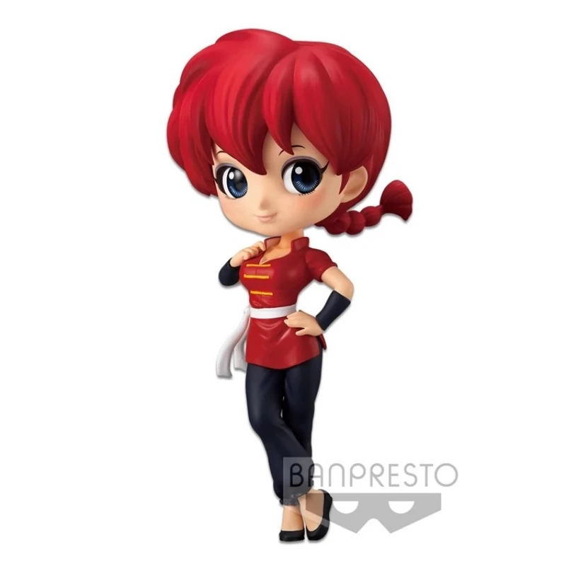 Bandai Original QPosket Saotome Ranma Action Figure らんま1/2 Anime Figure Toys For Kids Gift Collectible Model Ornaments