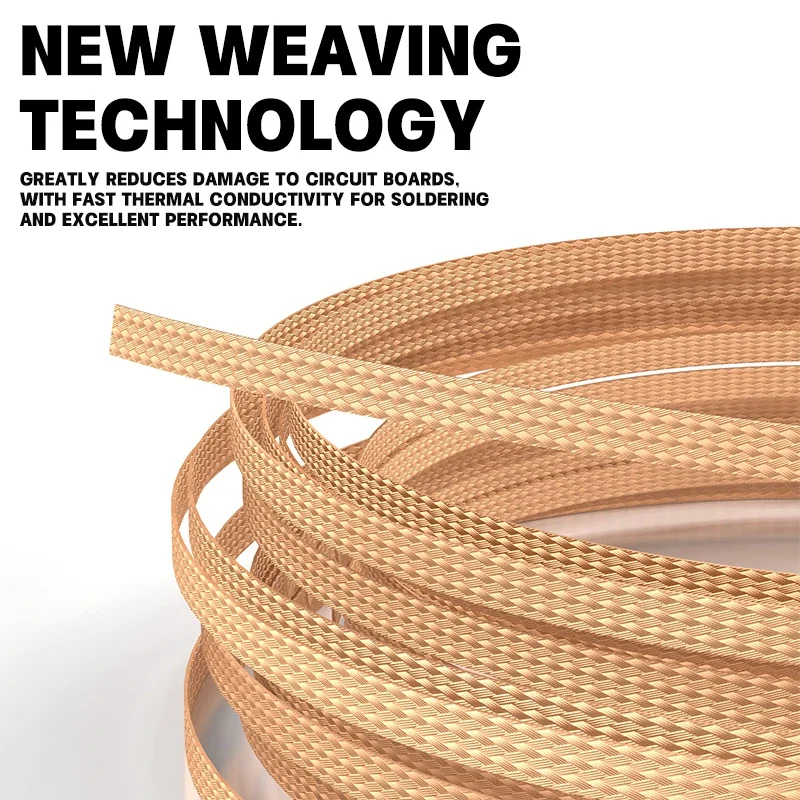 LUOWEI LW-2015/3015 2/3mm Desoldering Mesh Braid Tape Copper Welding Point Solder Remover Wire Soldering Wick for Soldering