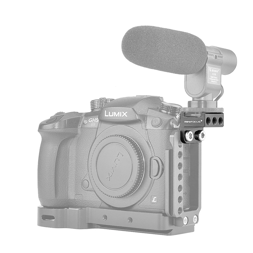 Giày Lạnh Mount Adapter 90 ° Độ Góc Cho Máy Ảnh DSLR Rig Gắn Vào Mặt Lồng Phát Hành Nhanh L Chân Đế tấm Tay Cầm Vít 1/4"