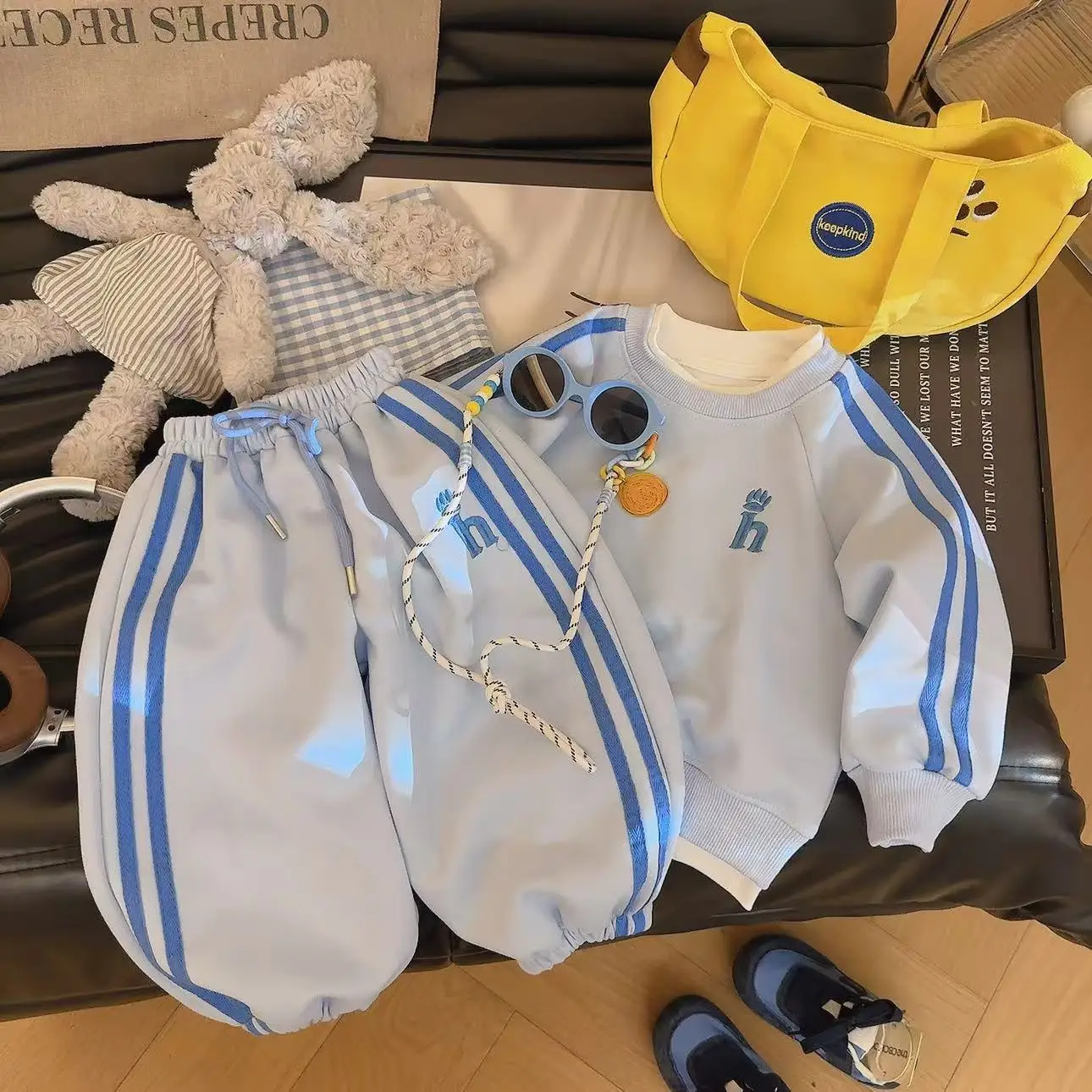 2026 Neue Herbst Baby Jungen Mädchen Sweatshirt Kleidungssets Kinder Langarm Bestickte Pullover Tops+Hosen Kinder Trainingsanzug Outfit – Detail 4