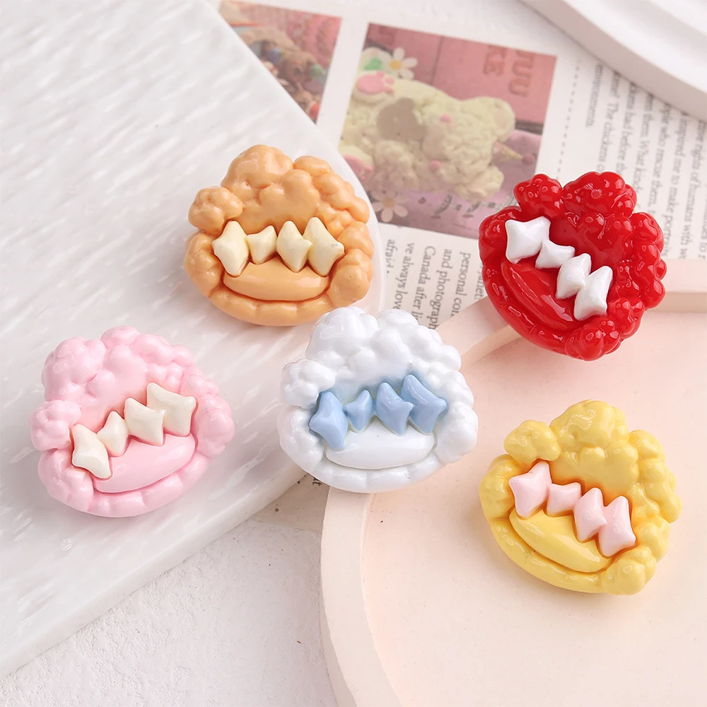 2PCS 33x23x21mm 소파 시리즈 머리핀 Scrapbooking을위한 소형 플랫 백 수지 카보 숑 DIY 홈 장식 공예 액세서리