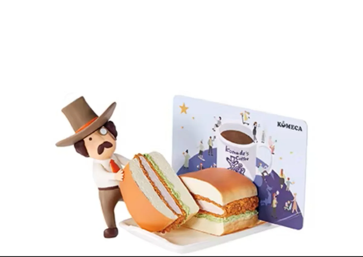 Re-ment Komeda's Coffee Blind Box Figure Miniature Coffee Shop Food Model Scene Desktop Decor Collectible Merchandise 6 Styles