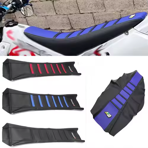 Universal Gripper Seat Cover PVC Soft Stretchy Non-slip For Honda Yamaha Suzuki Kawaski Dirt Bike Off Road Motocross Motorcycle - Image 3