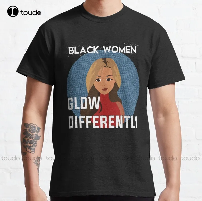 New Black  Glow Different 4 Classic T-Shirt Custom T Shirts For Women Cotton Unisex Tee Shirt Fashion Funny Harajuku Streetwear