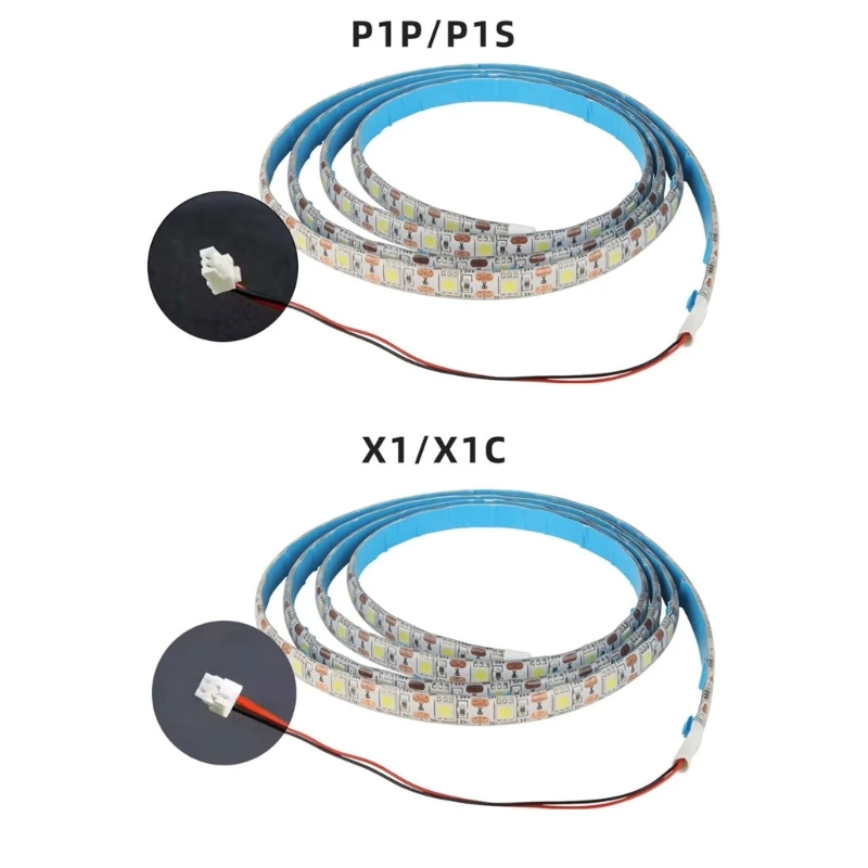 LED LightStrip for Lab X1 X1C P1P P1S Easy Install and Boost Brightness Easily F19E