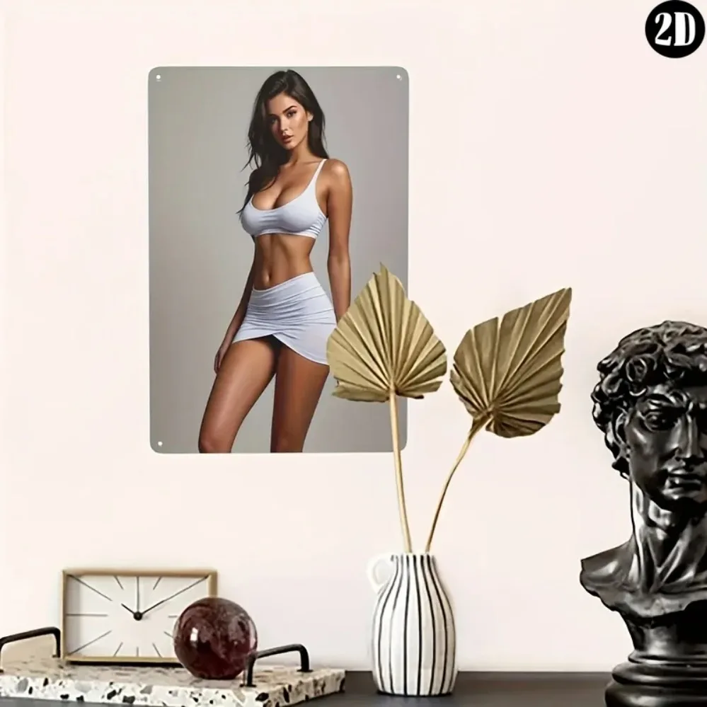 VIGOR Metal Wall Art, Modern Minimalist Retro Decor for Living Room Bedroom, Easy Installation