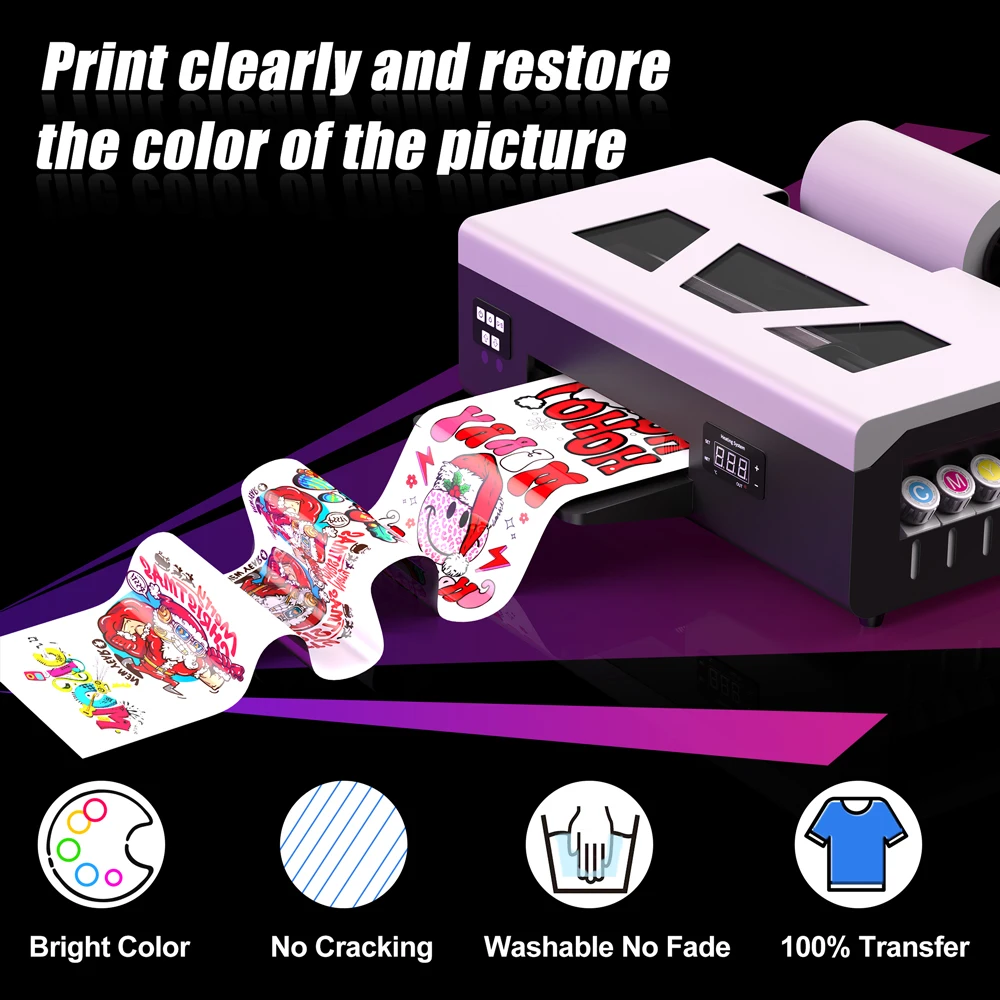 A4 210mm Dtf Printer L800 Printhead Customize Logo Textile Clothes Printer Machine for T Shirt