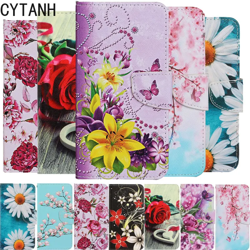 Flower Phone Case For iPhone 12 11 Pro X XS XR Max 6 6S 7 8 Plus SE 2020 Flip Leather Wallet Card Slot Back Book Cover Fundas