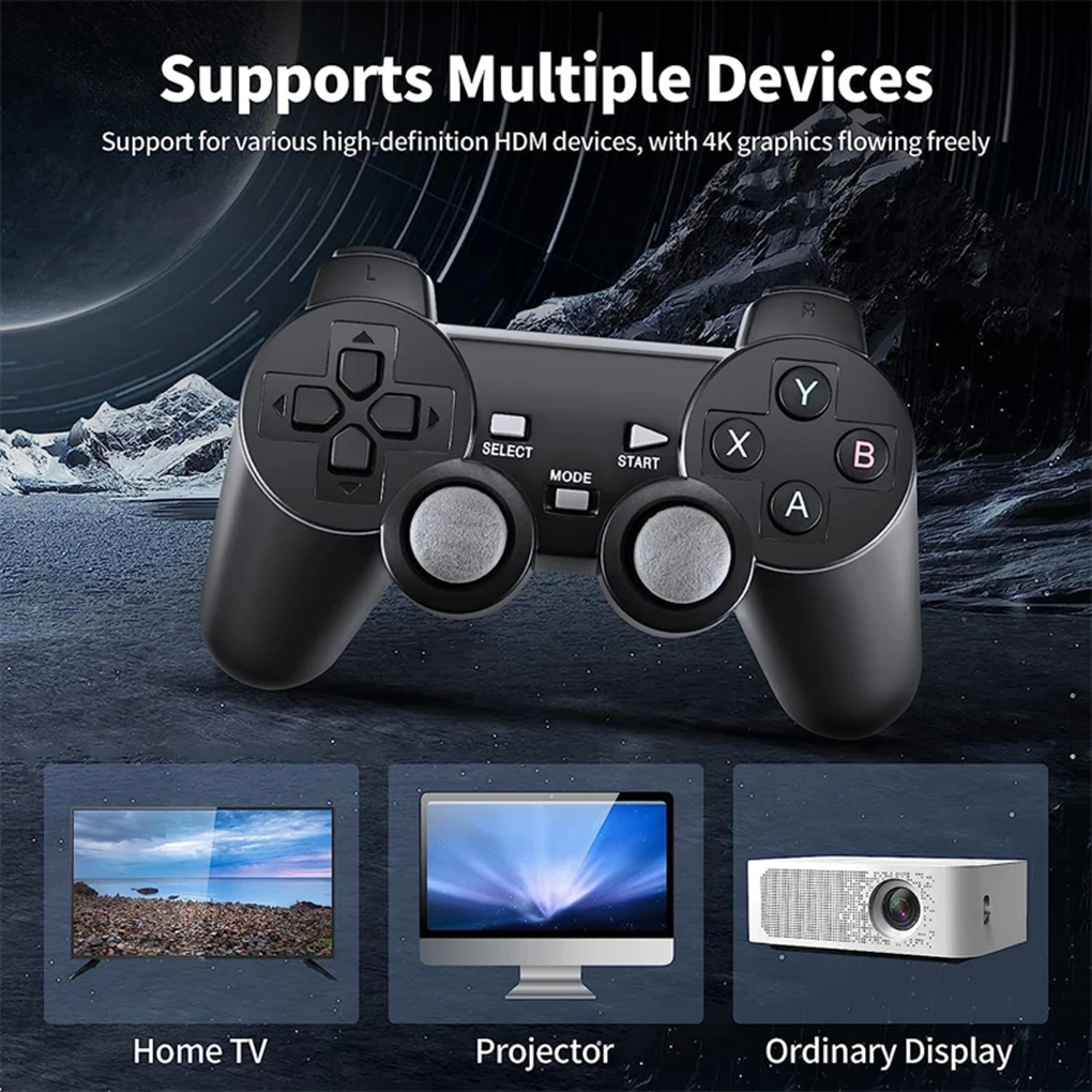 

Game Machine With 10000 Pre-installed Games And Wireless Controller 4K HD Connection Game Controller