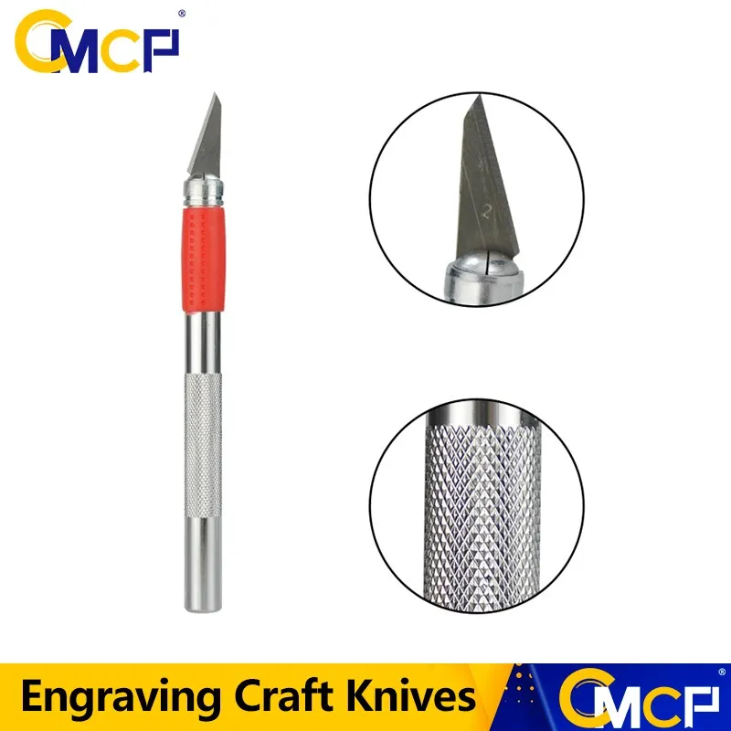 

CMCP Non-Slip Metal Scalpel Knife Tools Kit Cutter Engraving Craft Knives for Mobile Phone PCB DIY Repair Hand Tools