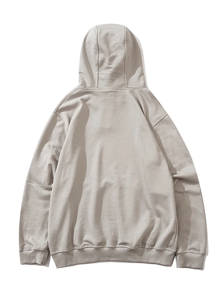 Sweat-shirt à capuche avec poche zippée pour hommes et femmes, pull à lentille, mode décontractée, document de proximité solide, automne, hiver, nouveau