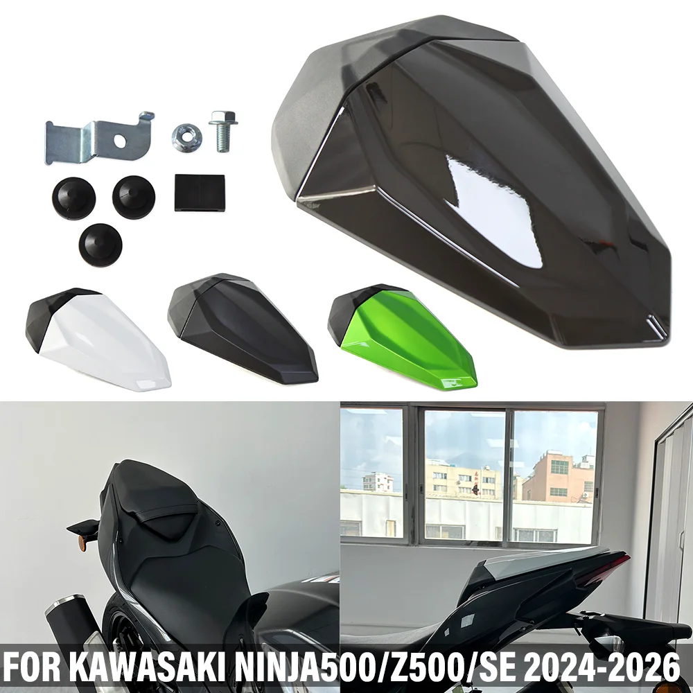 

Motorcycle Rear Seat Cover Pillion Passenger For Kawasaki Ninja 500 Z500 SE Z500 NINJA500 2024 Solo Seat Back Cover Fairing Cowl