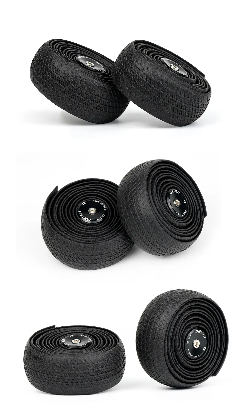 2Roll Bike Grips Lenkerband, Silikon-Lenkerband, Stoßdämpfung, rutschfest, langlebig, wiederverwendbar, Wickelband für Rennräder, ONIRII – Detail 14