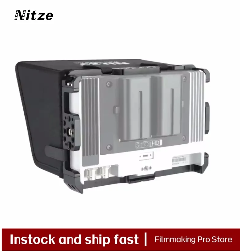 

Корпус монитора Nitze для 7-дюймового сенсорного монитора SmallHD Indie 7/702 с солнцезащитным козырьком