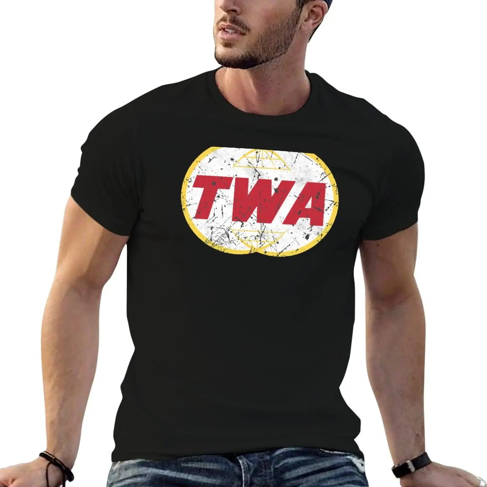 

TWA Aviation Airline Vintage Logo T-Shirt man t shirts cotton t shirt personalised man t shirt summer T-Shirt