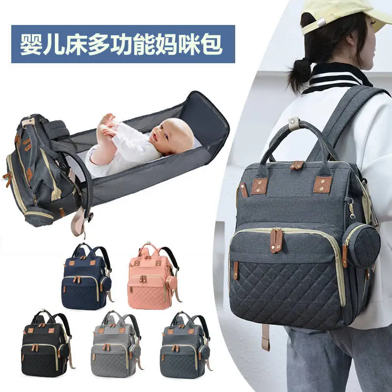 Diaper Bag with Changing Station 3 in 1 Baby Diaper Backpack with Foldable Changing Pad, Large Travel Back Pack for Girl Boy
