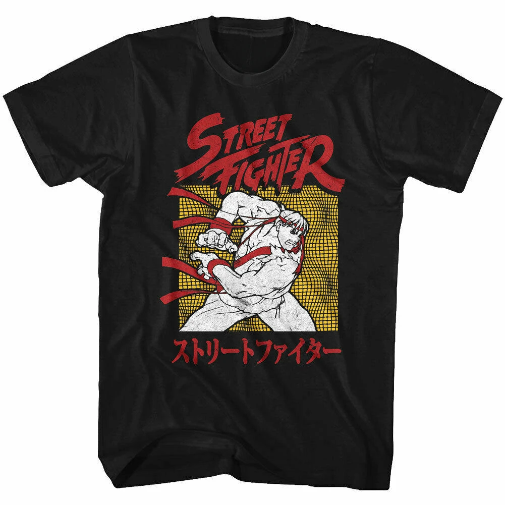 Street Fighter (1990s) - Champion Street Fighter Video Game Character Printable Men's Short-Sleeved T-Shirt view 3