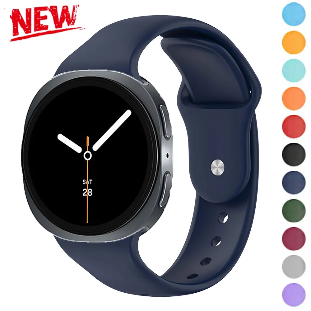 Sportarmband für Samsung Watch 8 40 mm 44 mm, Silikonband, wasserdichtes Armband für Samsung Galaxy Watch 8 Classic LTE-Armband