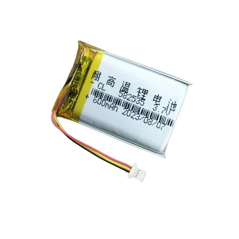 582535 600mah applicable, driving recorder battery Q3/E5/E3/M6 3.7V lithium battery, plug rechargeable