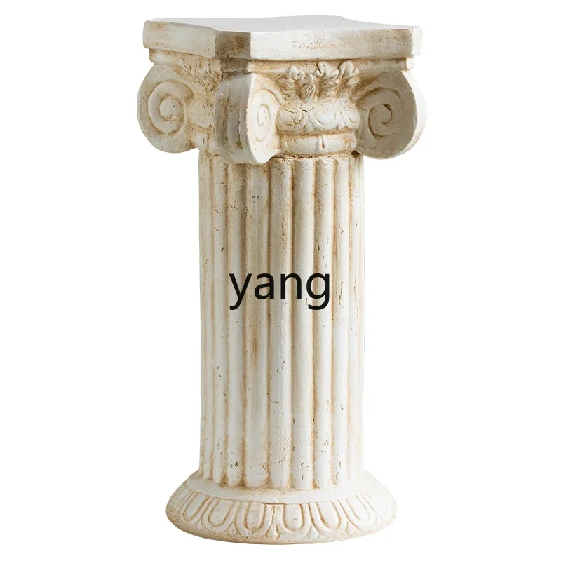 

Lmm retro old Roman column edge decoration creative living room model room soft decoration decoration