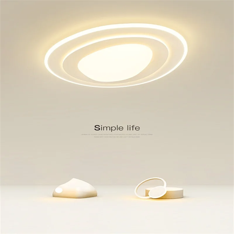 

Creative Atmosphere Living Room Led Chandeliers Modern Minimalist Nordic Round Study Dining Room Master Bedroom Ceiling Lamps