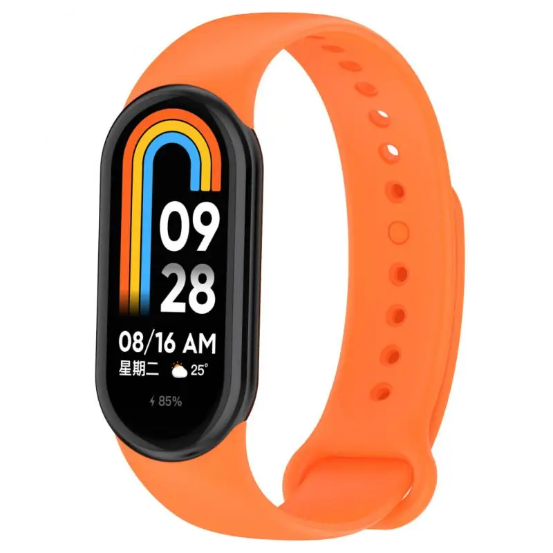 Gelang karet tali Mi Band 8, untuk Mi Band 8 steker silikon TPU NFC aksesori gelang pintar silikon Mi Band 8 Gelang
