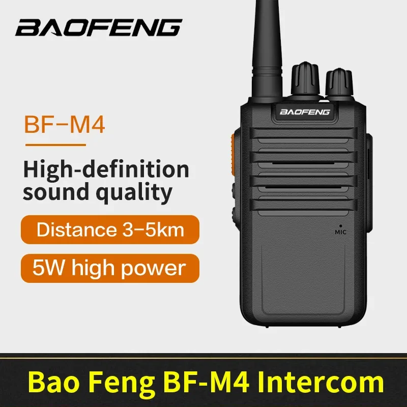 

Рация Baofeng/BF-M4 5800 мАч, 5 Вт, 3 км-5 км в режиме ожидания на 22 дня, подходит как на открытом воздухе Battlefield. Безопасная и надежная.