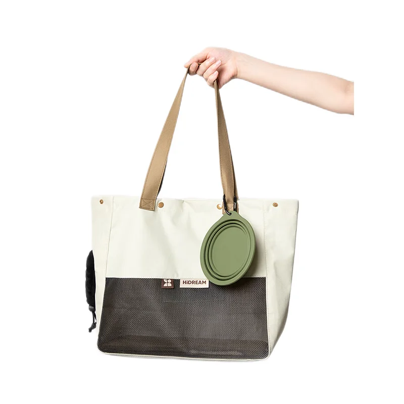 Cat Carrier Transport Bag Portable Handbag Dog Travel Folding Silicone Bowls Puppy Kitten Sling Bag Out Travel Suit