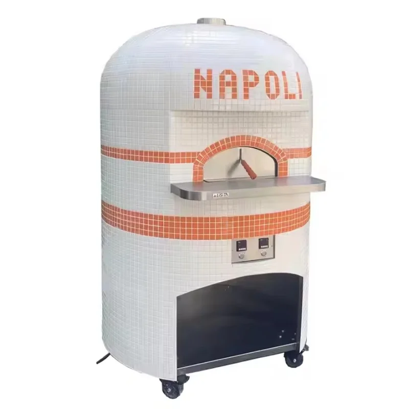Italian Neapolitan Pizza Oven Commercial Brick Style Cast Chamber Gas Wood Fired Outdoor for Restaurant Custom