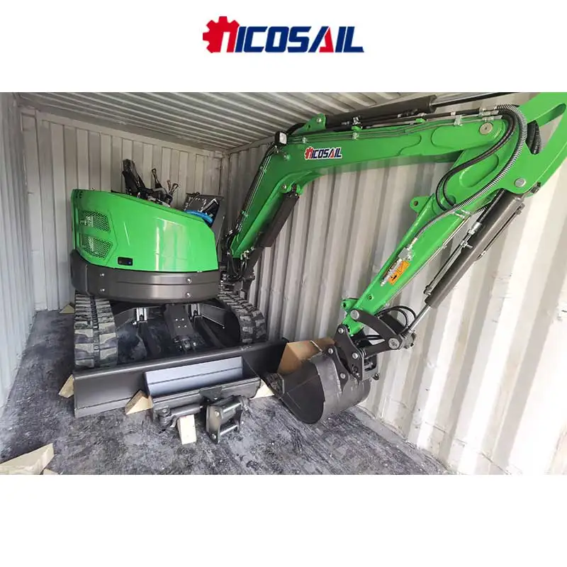 Construction-Grade 4t Mini Crawler Excavator -360° Rotation for Foundation Digging Basement Excavation & Small Building Projects