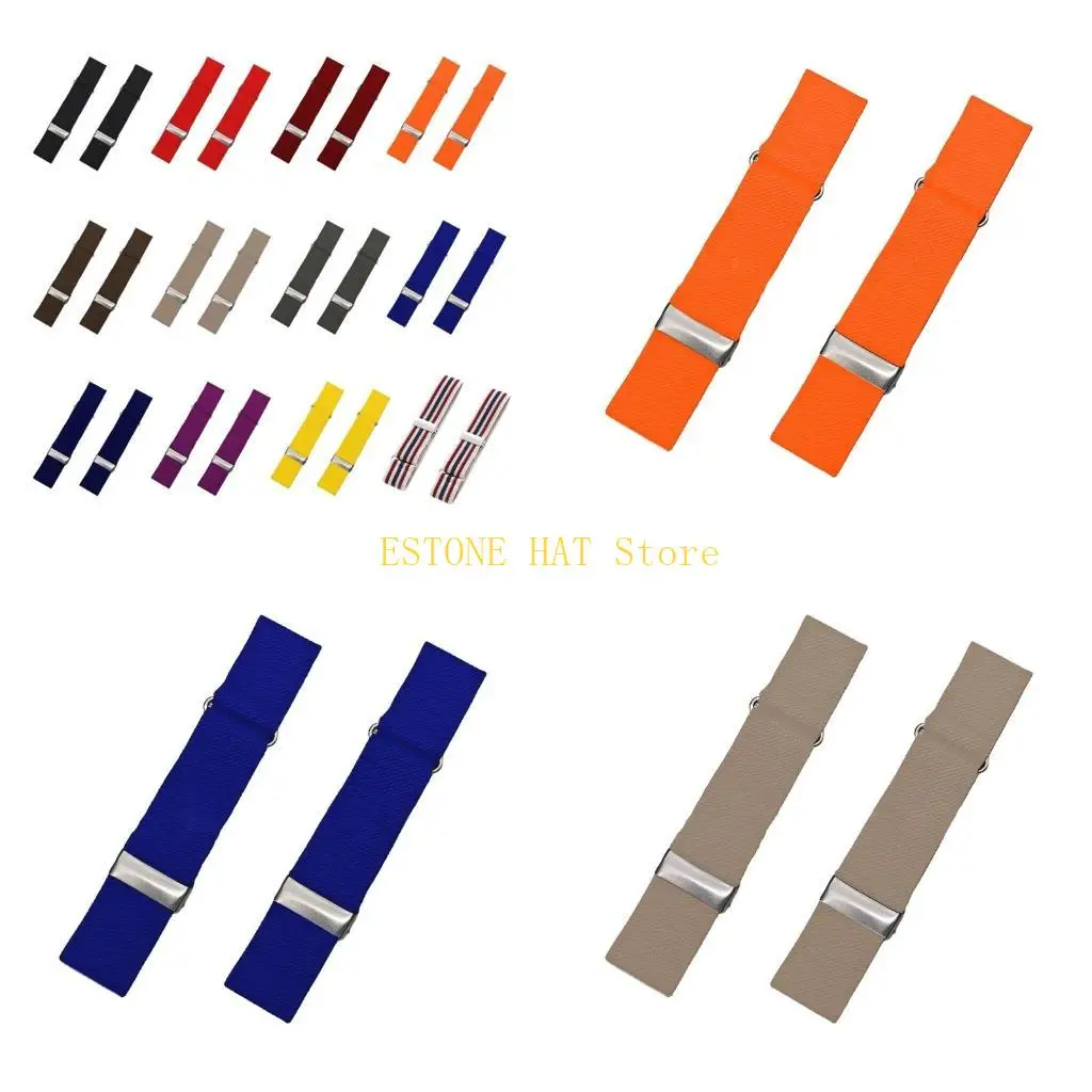 

49MF 1pair Black Elastics Arm Band Mens Sleeve Garters Holders Groom Shirt Arm Cuff