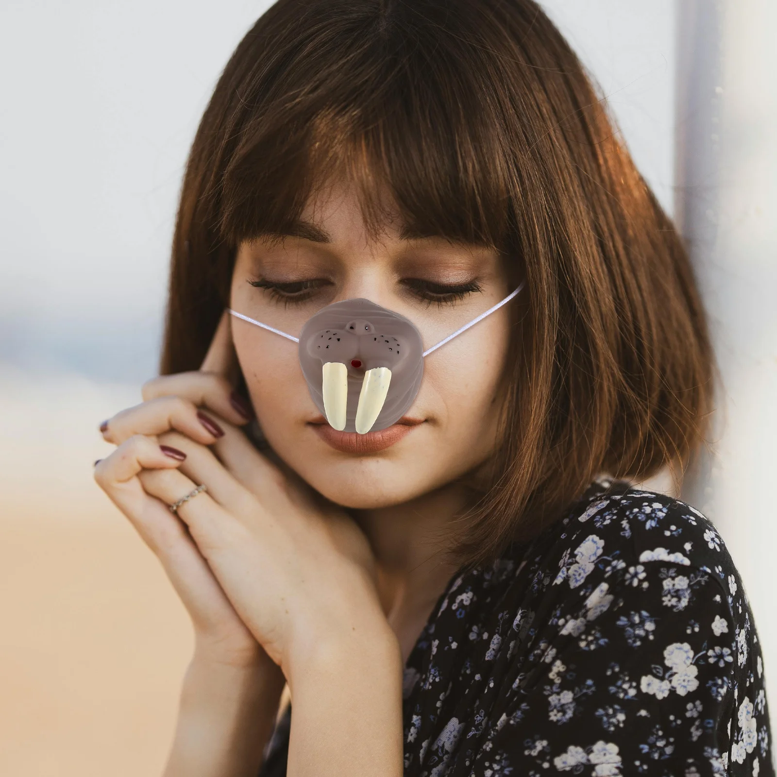 5 stuks gesimuleerde dierenneuskostuum realistisch ontwerp Halloween maskerade kinderen Mardi Gras kostuumaccessoire feestrekwisieten