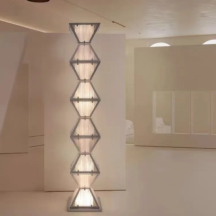 New Product Stylish Elegant Glass Floor Lamp: Modern Minimalist Ambiance for Hotel and Home Spaces